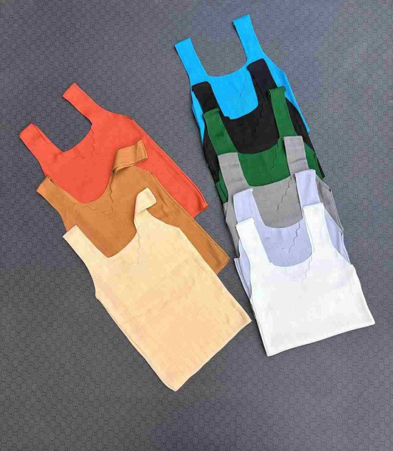 تاپ بافت یقه دالبری (پک 5 عددی)