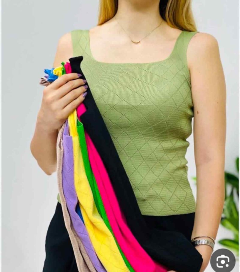 تاپ بافت لوزی(پک 6 عددی)