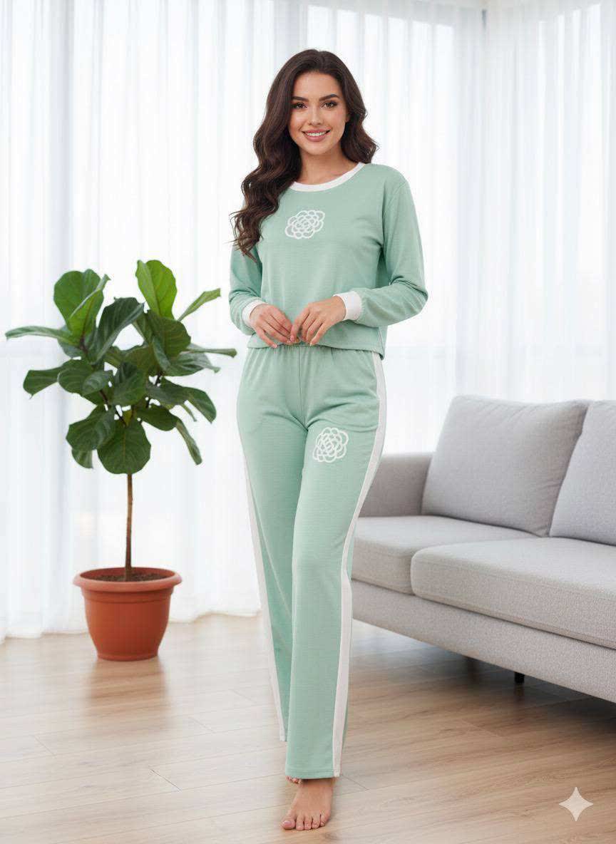 ست بلوز شلوار چاپ گل