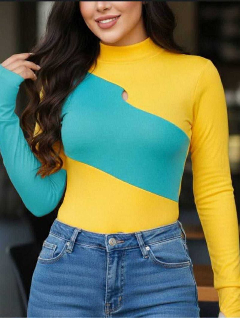 بادی دو رنگ فینگردار اشکی(پک 5 عددی)