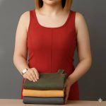 تاپ یقه خشتی جلو دوخت(پک 6 عددی)