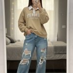 بلوز یقه سفید بروکلین(پک 6 عددی)