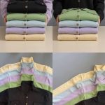 کراپ کت جلو دکمه جیب دار(پک 6 عددی)