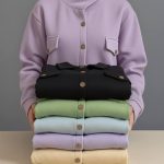 کراپ کت جلو دکمه جیب دار(پک 6 عددی)