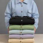 کراپ کت جلو دکمه جیب دار(پک 6 عددی)