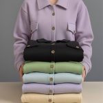 کراپ کت جلو دکمه جیب دار(پک 6 عددی)