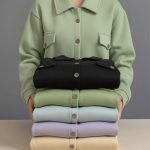 کراپ کت جلو دکمه جیب دار(پک 6 عددی)