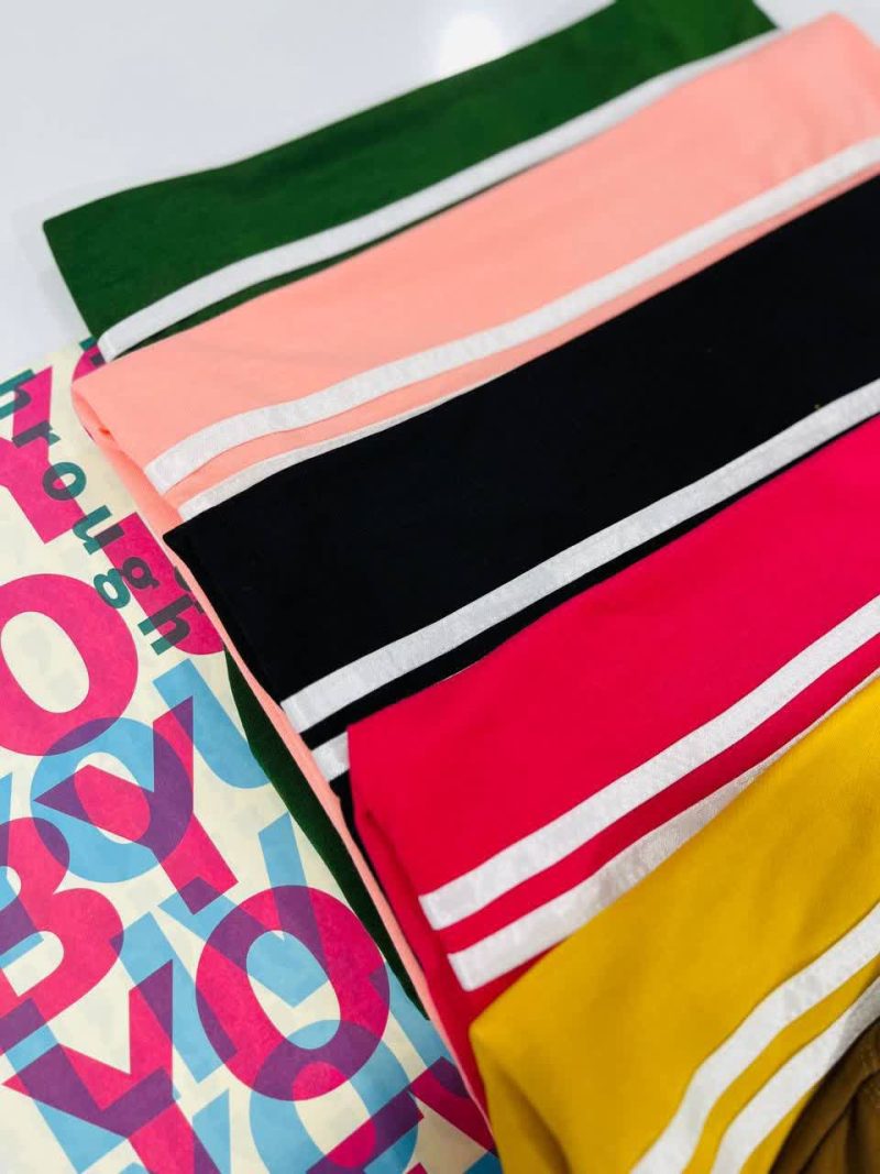 تیشرت و شلوار نوار دوزی(پک 6 عددی)