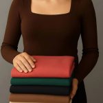 بلوز یقه خشتی بیسیک(پک 6 عددی)