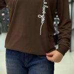 بلوز استین بلند چاپ قلب(پک 6 عددی)