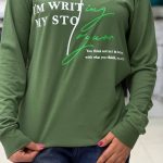 بلوز استین بلند چاپ دار(پک 6 عددی)