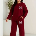 ست بلوز شلوار چاپ بیس بال(پک 6 عددی)