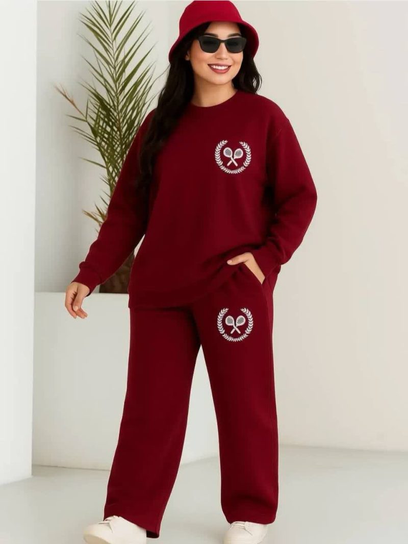 ست بلوز شلوار چاپ بیس بال(پک 6 عددی)