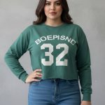 کراپ باکسی استین بلند(پک 6 عددی)