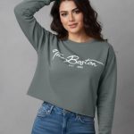 کراپ باکسی استین بلند(پک 6 عددی)