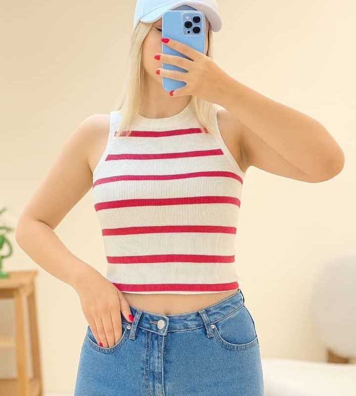 کراپ نیم تنه خطی(پک 5 عددی)