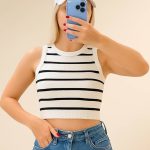 کراپ نیم تنه خطی(پک 5 عددی)