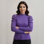 بلوز سرشانه چین مروارید (پک 6 عددی)
