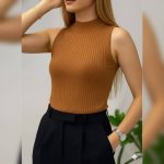 تاپ بیسیک حلقه ایی یقه 5 سانت ( پک 6 عددی )