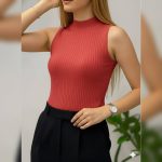 تاپ بیسیک حلقه ایی یقه 5 سانت ( پک 6 عددی )
