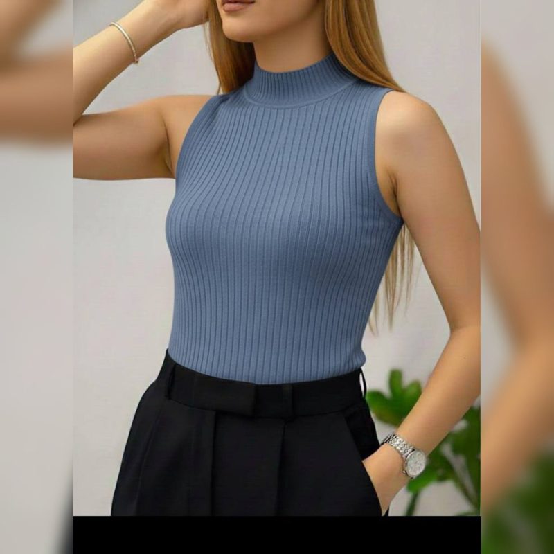 تاپ بیسیک حلقه ایی یقه 5 سانت ( پک 6 عددی )