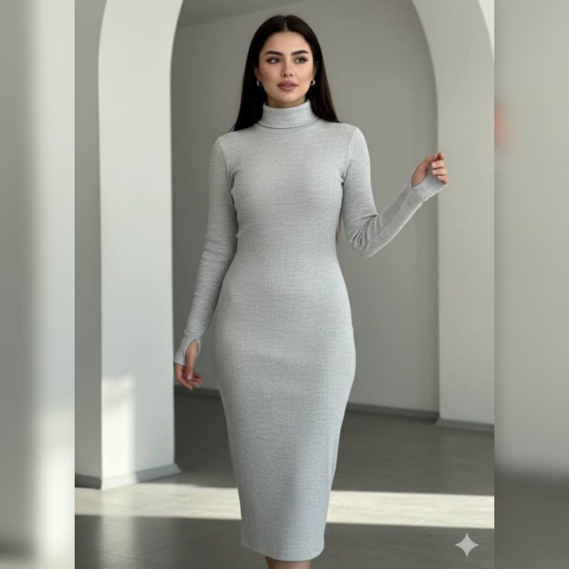 ماکسی بلند یقه اسکی ( پک 3 عددی )