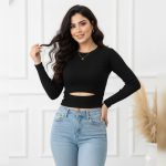 بلوز پایین اشکی یقه گرد ( پک 7 عددی )