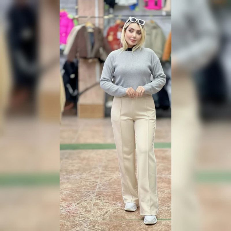 شلوار کتان خط اتو ( پک 4 عددی )
