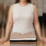 تاپ یقه گرد قواره دار قد 70(پک 6 عددی)