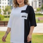 تیشرت استین 3 رب تک جیب ( پک 4 عددی )