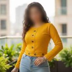 کراپ استین دار حلقه دار ( پک 6 عددی )