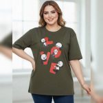 تیشرت لانگ نیم استین پاندا لاو ( پک 6 عددی )