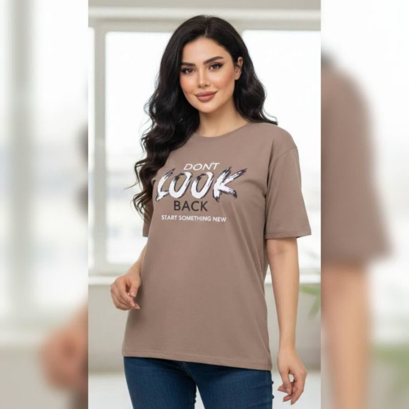 تیشرت لانگ نیم استین look ( پک 6 عددی )