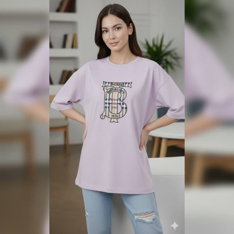 تیشرت لانگ باکسی قواره دار ( پک 4 عددی )