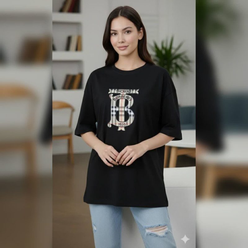 تیشرت لانگ باکسی قواره دار ( پک 4 عددی )