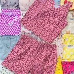 ست کراپ شورتک یقه وی زارا عمده ( پک 6 عدی )