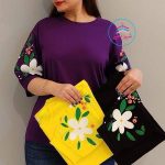 تیشرت لانگ استین گل عمده ( پک 6 عددی )