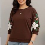 تیشرت لانگ استین گل عمده ( پک 6 عددی )