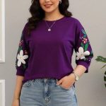 تیشرت لانگ استین گل عمده ( پک 6 عددی )