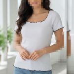 تیشرت یقه خشتی دوخت ژول ( پک 6 عددی )