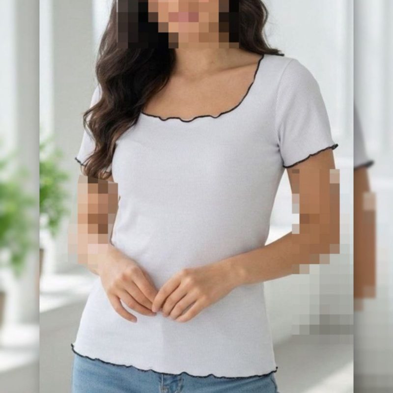 تیشرت یقه خشتی دوخت ژول ( پک 6 عددی )