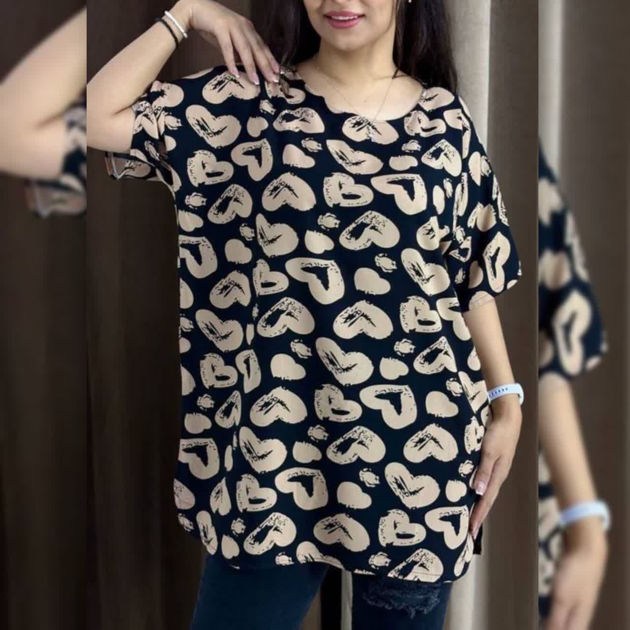 تیشرت نخی سایز بزرگ