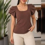 تاپ یقه خشتی عروسکی (پک 6 عددی)