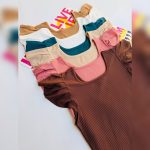 تاپ یقه خشتی عروسکی (پک 6 عددی)