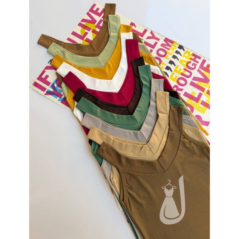 تاپ بیسیک خشتی نوار پهن ( پک 5 عددی )